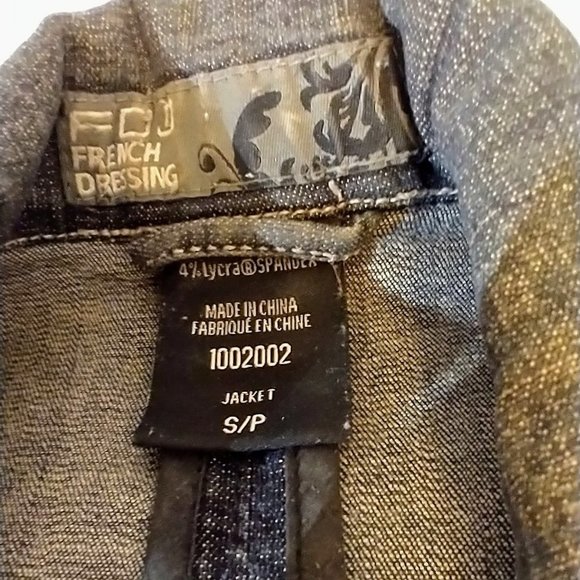 Ladies' Jean Jacket, Dark Wash - Picture 3 of 3